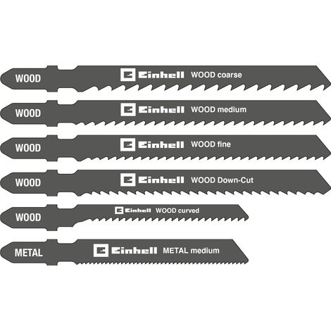 Boîte de 10 lames de scie sauteuse (10 lames de scie, tige en T, convient pour le bois et le métal, idéal pour une utilisation avec des appareils sans fil