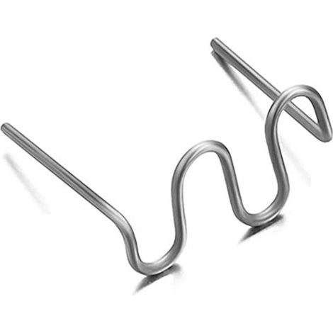 500 Pièces Agrafes Chaudes Métal 0.8mm Agrafe de Soudure Plastique Baguettes de Soudage Agrafe Chaude en Acier au Tungstène Agrafes Reparation Plastique pour Soudage de Carrosserie (1/5)