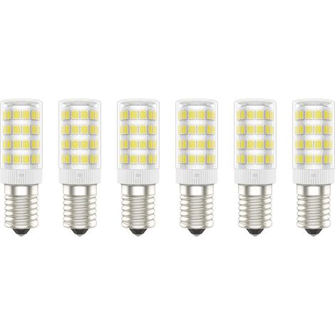 E14 LED Bulbs, 5W (Equivalent to 50W), Cool White (6000K), AC220-240V, Flicker Free, Non Dimmable, 300 Lumens, CRI>80, Pack of 6 - (Cool White, 5W) [Energy Class A+] (1/5)