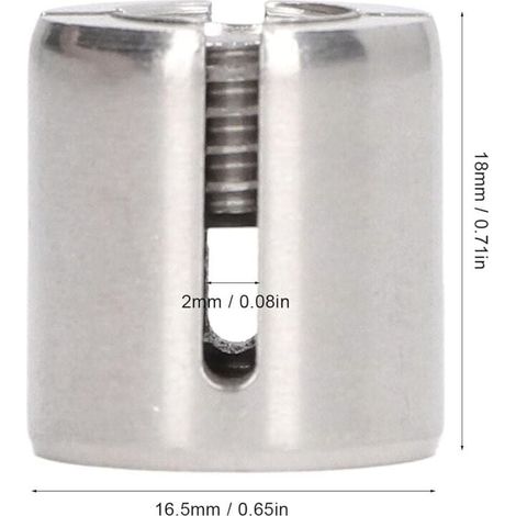 10 Stück Kreuzkabelklemmen aus Edelstahl 316, M10 Kreuzkabelklemmen für Kabelgeländer-Kits unter 2 mm (1/4)