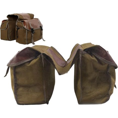 Sac de selle de vélo, organiseur en toile imperméable – Sac à outils de moto pour moto, scooter, vélo, tourisme, voyage, voyage en ville (1/5)