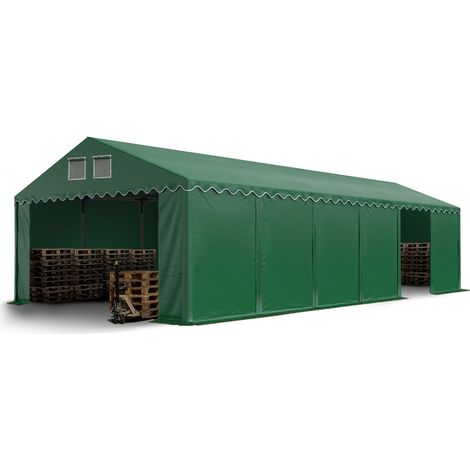 6x12m Tente de stockage TOOLPORT, PVC 800 N, H. 2,6m