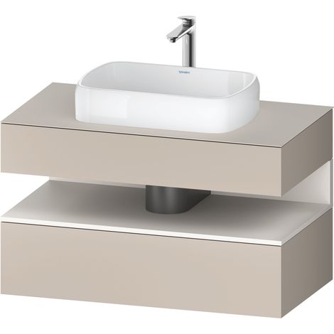 Lavabo consola Collection One de Duravit, 1 extraíble, 1 cajón, (1/2)