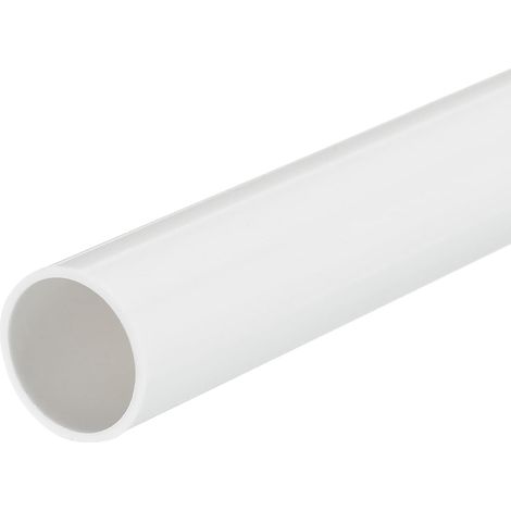 PVC Rigid Tube Round Tube 21mm ID 25mm OD 33cm Long White for Water Pipe Cable Sleeve (1/5)