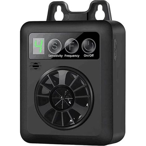 Dispositif anti-aboiement à ultrasons — Contrôle automatique pour chiens en extérieur, avec 3 niveaux de sensibilité et de fréquence