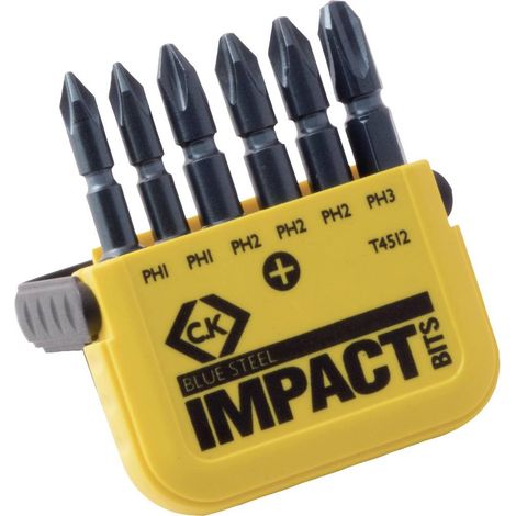 C.K T4512 Kit inserti 6 parti Croce Phillips Tecnologia Torsion Control