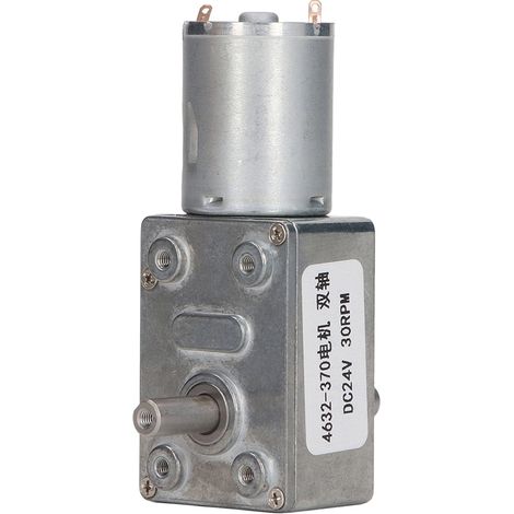 Moteur à engrenage à vis sans fin 4632-370, 24V DC, 30 tr/min, réducteur électrique compact pour automatismes et bricolage (1/5)