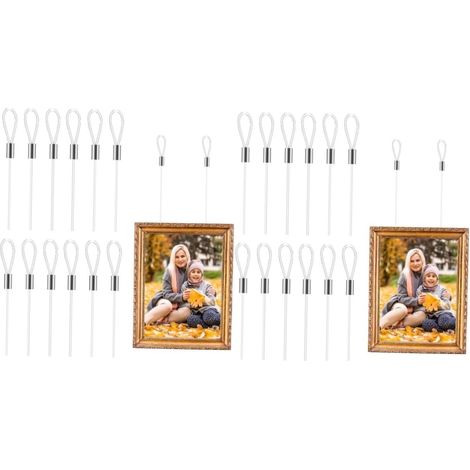Lot de 24 cordons invisibles pour suspendre des tableaux - Outil (1/5)