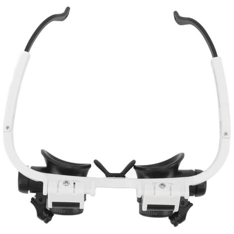 Loupe frontale 8X 15X 23X, loupe mains libres avec 2 lampes LED pour la réparation de montres (1/5)