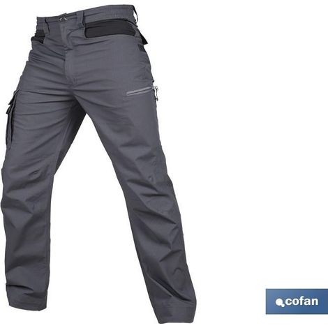 pantalón de trabajo gris antracita 215 g/m2 65% poliéster, talla 58 (1/4)