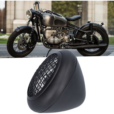 Phare rond rétro pour moto, 120 W, 6 pouces, à grille, élégant et adapté à tous les modèles de motos rétro. (1/5)