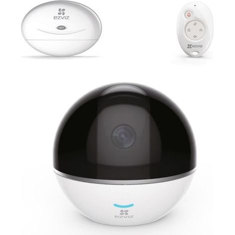 EZVIZ C6T (edición RF), Cámara de seguridad IP, Interior, Esférico, Negro, Blanco, Escritorio, 1920 x 1080 píxeles