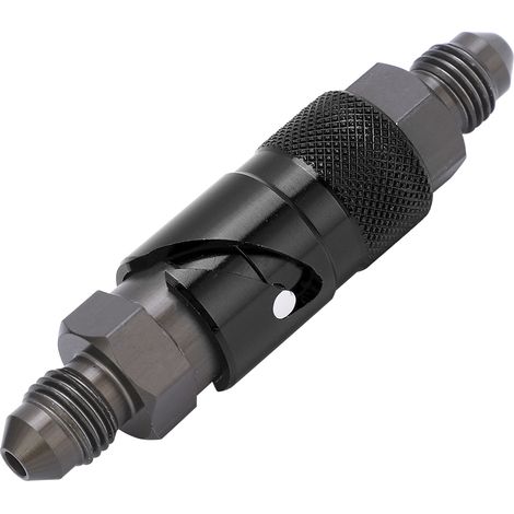 Raccords de déconnexion rapide pour ligne de frein, adaptateur en alliage d'aluminium, raccord pour durite d'huile/carburant, noir, 2 pièces (1/5)