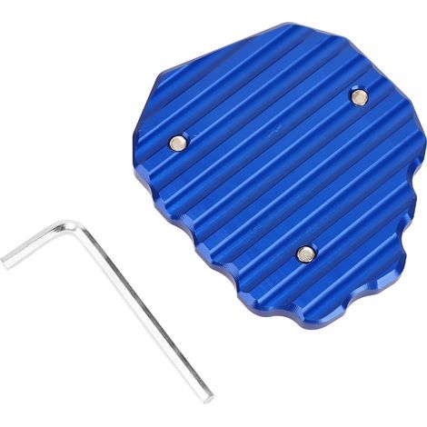 Support latéral moto prolongateur patin repose-pieds agrandisseur alliage aluminium pièce de rechange pour KYMCO KRV180 2021+ Bleu (1/5)