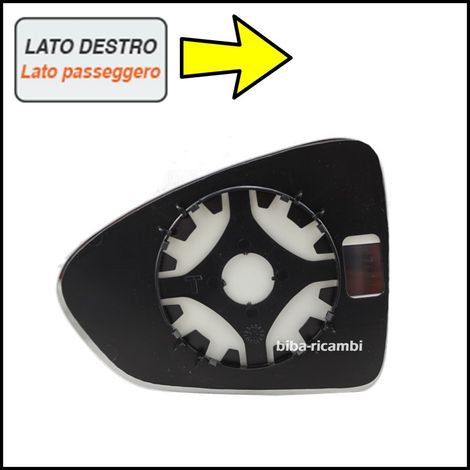 Piastra specchio retrovisore lato dx-passeggero fiat tipo ii