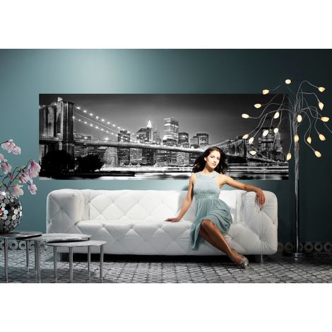 Photo murale panoramique intissé - Brooklyn Bridge 200 x 270 cm (1/3)