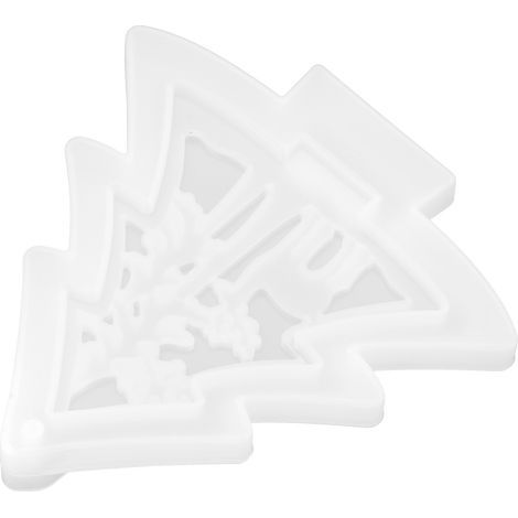 Moule en résine silicone, durable, souple et résistant aux déchirures, idéal pour les loisirs créatifs, les sapins de Noël et les rennes. (1/5)