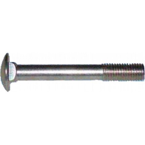 FPLUS tornillo din-603 6x 40 zinc. x100 , TORNILLO CABEZA REDONDA CON CUELLO CUADRADO • TUERCA HEXAGONAL • CALIDAD 4.8 •ZINCADO