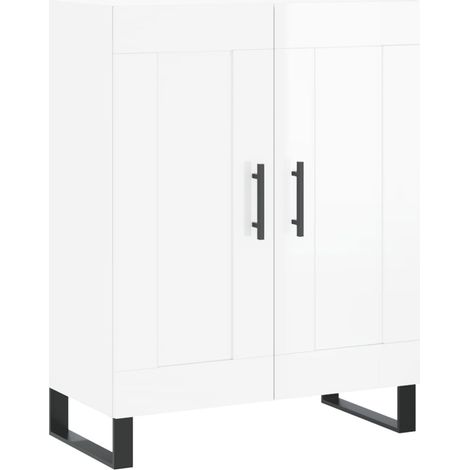 Maison Exclusive - Credenza 69,5x34x90 cm in Legno Multistrato Bianco Lucido