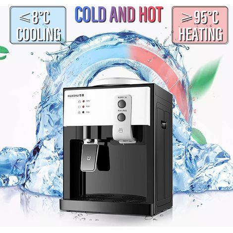 Elektrischer Wasserspender Heißwasserspender Kaltwasserspender heißes & kaltes Wasser 895 ℃ Trinkwasserspender 500W Schnelle Heizung (Weiß) (1/5)