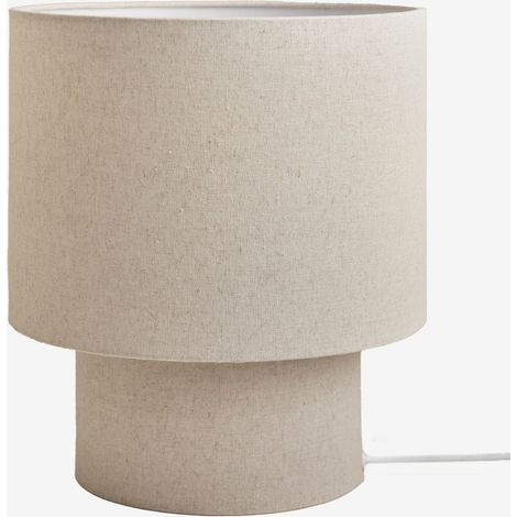 SKLUM Tischlampe Gioura aus Leinen und Eisen Beige Leinen ↑35 cm