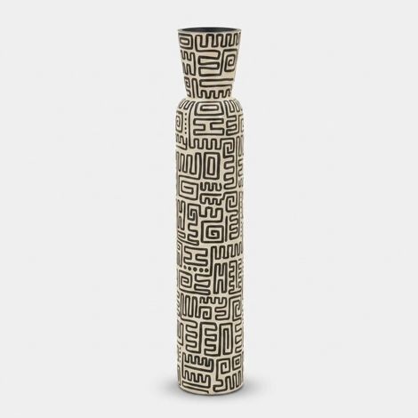 Vase en résine nairobi cm ø 16x86 (trou cm ø 12,5)