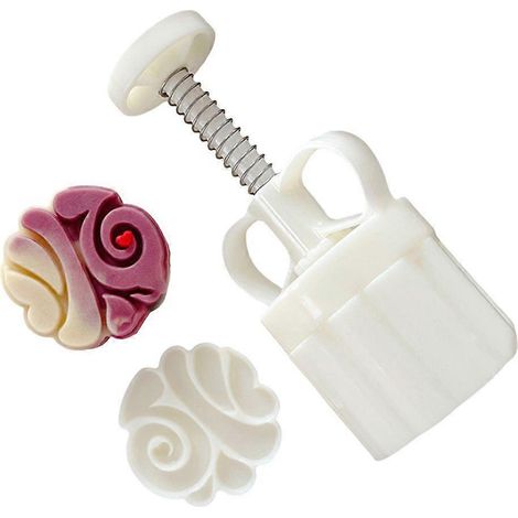 Moule à gâteaux de lune en plastique, moule à pâtisserie pratique avec tampon pour les amateurs de pâtisserie (1/5)