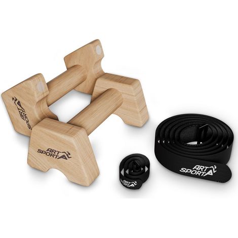 Impugnature per push-up in legno