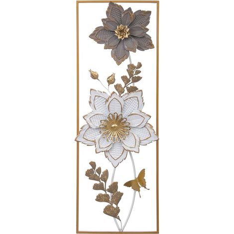 Mural decorativo de pared de metal 31,1x89,5x5,7 (1/5)