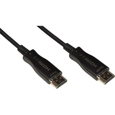 LINK Cavo Hdmi Aoc Fibra Ottica Ibrido, Hdcp, Arc, Edid 4K 60Hz 4:4:4 Mt 20