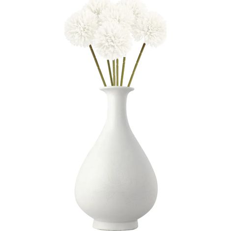 Boule de chrysanthèmes artificielle, bouquet de fleurs d'hortensia réalistes pour décoration de mariage, bureau ou maison (blanc).-AquaForge (1/4)