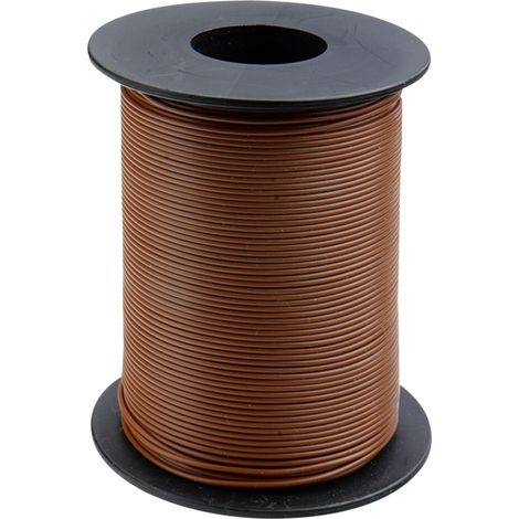 Donau Elektronik 105-8-100 Schaltdraht  1 x 0.20 mm² Braun 100 m