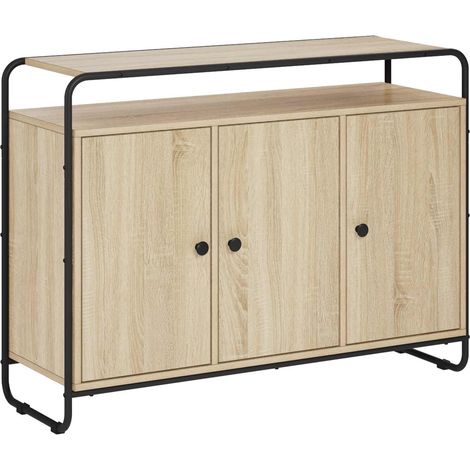 Aparador Roble Sonoma 102 x 35 x 75 cm Madera de ingeniería vidaXL (1/5)