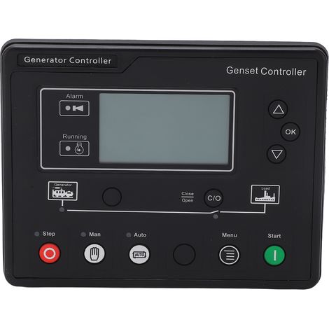 LCD-Display Dieselgenerator-Steuerung Automatischer Start Generator-Steuerungsmodul 8–35 V JXG6110U (1/5)