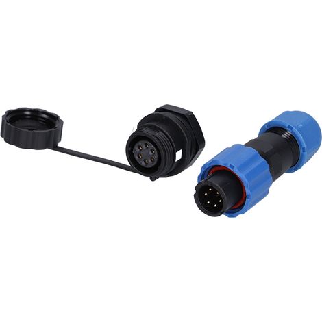 Fiche Aviation 6 Broches 250V 5A Connecteur Prise Femelle Compacte Antioxydation Durable Fiable pour Machine à Commande Programmée (1/5)