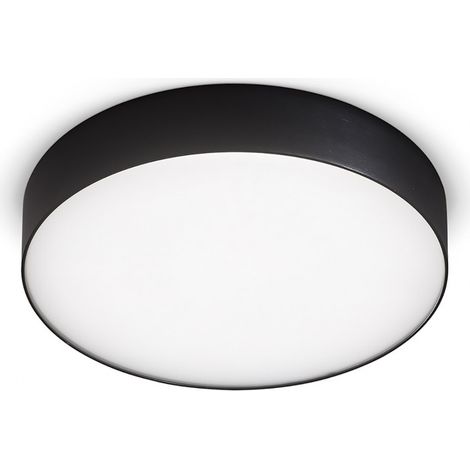 Plafoniera moderna gea led cloe 35 gpl272 c led alluminio nero opaco lampada soffitto