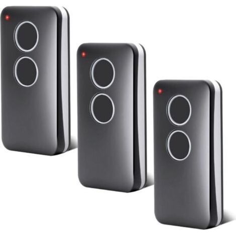 Ecleanfy-Lot de 3 Telecommandes pour Porte de Garage - 433,92 MHz - 2 Canaux - Compatible avec V2 PHOX 2, V2 PHOX4, V2 TRC4,V2 TSC4, V2 Phoenix 2, V2 Phoenix 4, Rolling Code (1/5)
