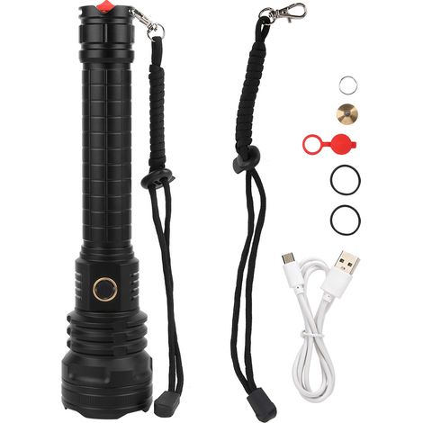 Lampe Torche Extérieure Puissante Rechargeable USB pour Randonnée et Camping (1/5)
