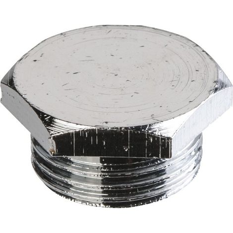 Bouchon laiton chromé à visser - M 1/2' (1/2)