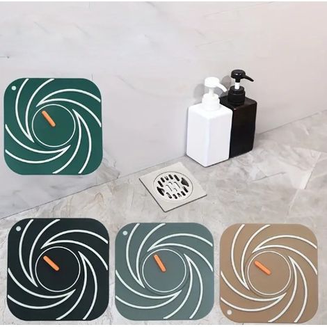 Couvre bonde de sol filtre a cheveux pour douche et evier anti obstruction multifonction accessoire pour salle de bain pratique (1/4)