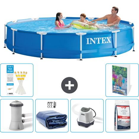 Frame Pool Rund - 366x76 cm - 7-teilig S329