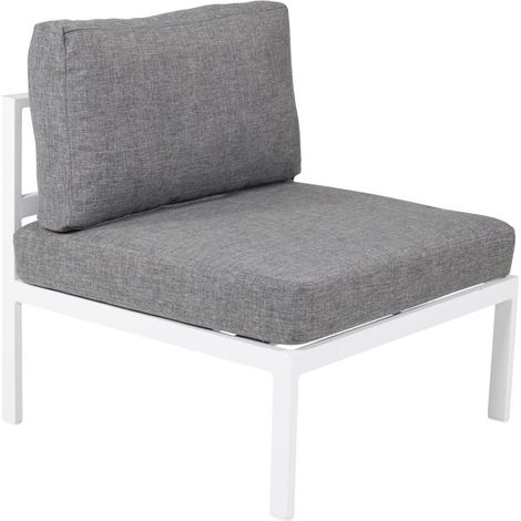 Module Canapé de Jardin "Copacabana" 74cm Blanc (1/5)