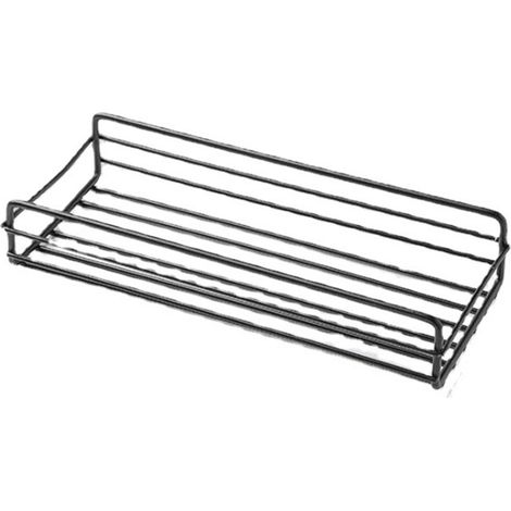 Étagère Murale de Douche en Fer Noir Antirouille 37x26.5x4.5 cm - Support d'Organisation Salle de Bain avec Rebord et Système de Drainage (1/5)