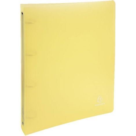 Classeur - A4 + - Polypro - 4 anneaux - Jaune - Chromaline - Exacompta (1/3)