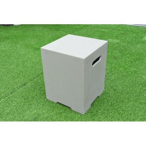Elementi Abdeckung für Gasflaschen in Beton-Optik, grau, 40 x 40 x 51 cm (L x B x H) (1/5)