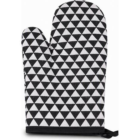 gants de cuisine anti-chaleur blanc renforcé en coton modele 2 (1/5)