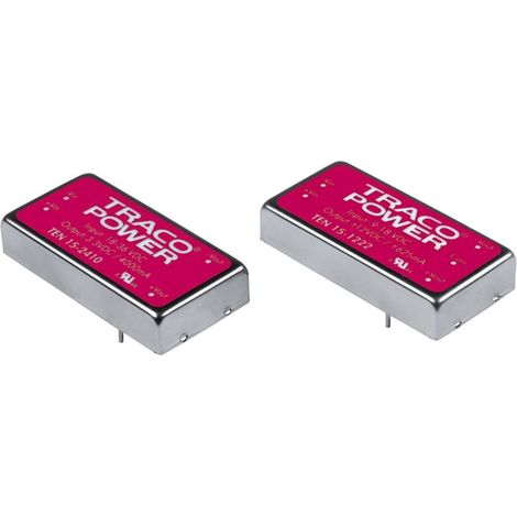 TracoPower TEN 15-1222 Convertitore DC/DC da circuito stampato 12 V/DC 12 V/DC, -12 V/DC 625 mA 15 W Num. uscite: 2 x C (1/4)