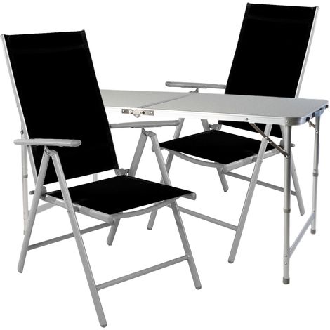 3-teiliges Campingmöbel Set 120x60x58/70cm-MMC330872+2xMMC5000S (1/4)