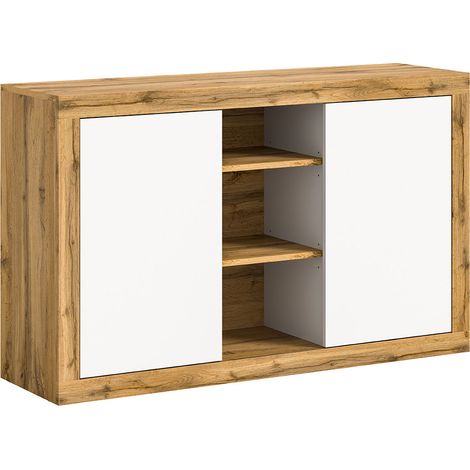 Matrix buffet 2 portes 3 compartiments blanc. (1/5)