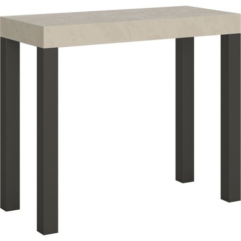 Consolle Allungabile 90-300x40x77 cm Everyday Cashmere Telaio Antracite (1/5)